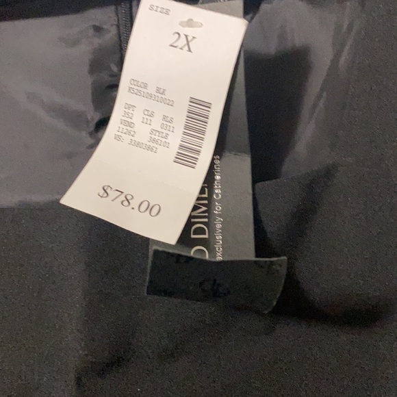 Plus size sleeveless black dress - Picture 2 of 2